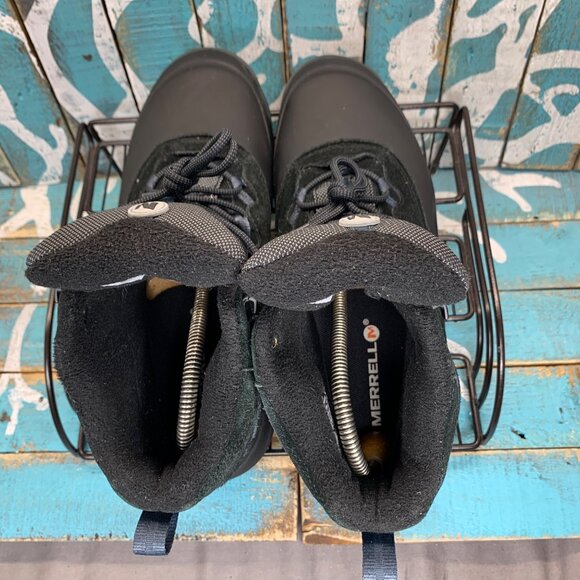 Merrell Thermo Shiver J09625 Mens Sz 9 Blk Suede Waterproof Hiker Boot - Picture 6 of 10